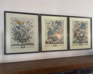 Framed Floral Artwork