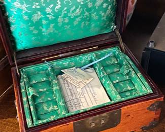 Vintage Wooden Jewelry Box