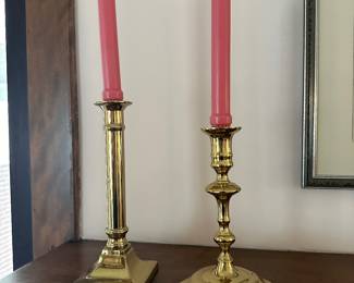 Antique Brass Candle Sticks