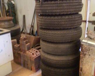 more used tires, brick