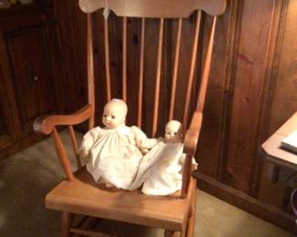 Rocker $45., dolls