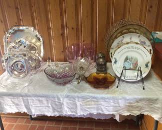 Silverplate, crystal