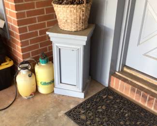 wood plant stand $45.