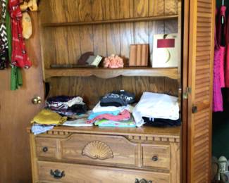 3 drawer chest w/ hutch $225.