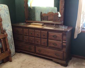 8 drawer dresser w/ mirror $200.