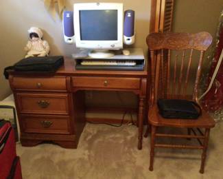 Lexington desk w/ chair $150.; compaq MV540 computer $250.