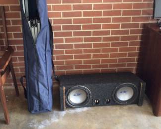 speaker $30., Easy up $55.00 is sold