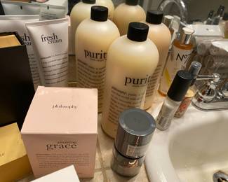 Assortment of Philosophy Purity Made Simple 3-in-1 Cleansers, Philosophy Amazing Grace Scented Candle