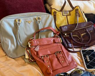 Tignanelli Yellow Pebble Leather Handbag