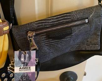 Aimee Kestenberg Leather Black/White Purse
