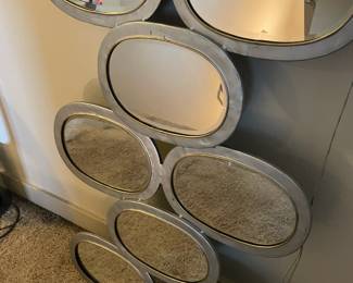 Modern Oval Cluster Mirror