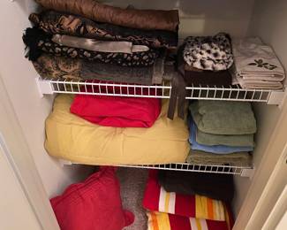 Assortment of Towels, Hand Towels, Sheets, Blankets