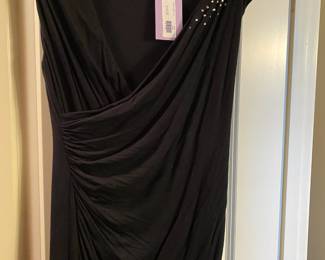 Velvet Black Presley Blouse with Rhinestone Shoulders