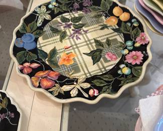 decorative dish round and rectangular