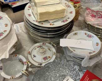 this is fine china by Occupied Japan Rose set of 13 plus two extra flat dishes platter, all for $550