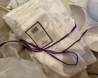 waterford napkins off white