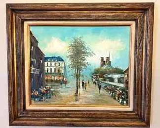 Artist P.G.Tiela Oil Painting Signed