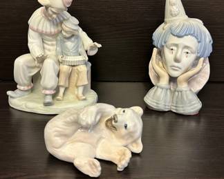 Clowning Around Porcelain Figurines