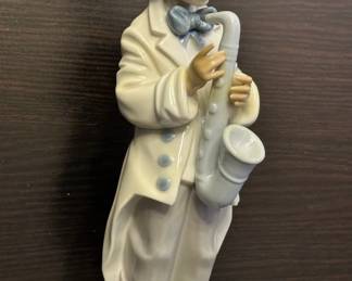 LLADRO Sad Sax Clown Retired