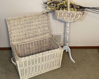 Vintage Distressed Wicker