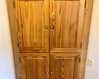 Wood Corner Entertainment Office Armoire