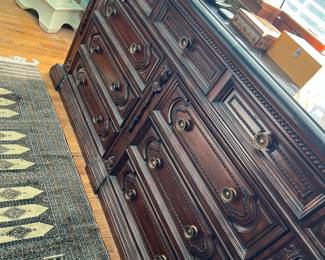 This is an absolutely gorgeous dresser with a marble top