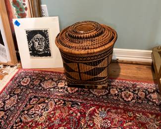 Wicker basket set 
