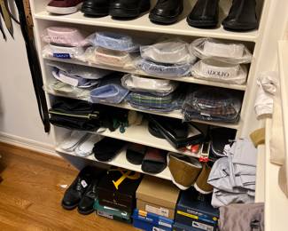 We have a full closet of men’s clothing from suits, vintage shirts, shirts, ties, all newly brought out