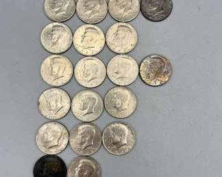 (19) 1970s Kennedy Half Dollars
