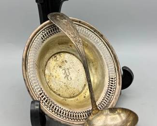 Sterling Silver Bigelow Kennard & Co.Dish & Spoon

