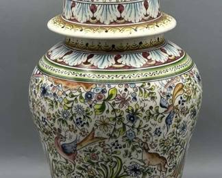 1961 Portugese Handpainted Urn
