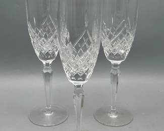 (3) Gorham Bellingham Fluted Champagne Crystals

