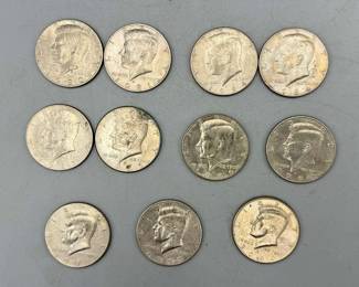 (11) 1980-2000 Kennedy Half Dollars
