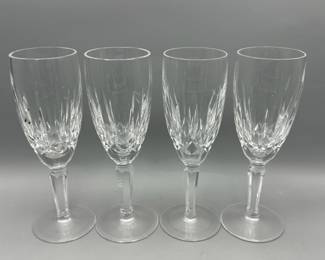 (4) Waterford Kildare Fluted Champagne Crystal
