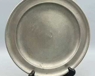 Antique David Melville Pewter Charger Circa 1775-1790
