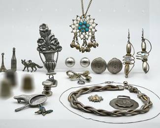 Sterling Silver, Pewter Jewelry, Mother Of Pearl, More
