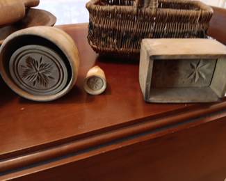  Primitive hand painted basket