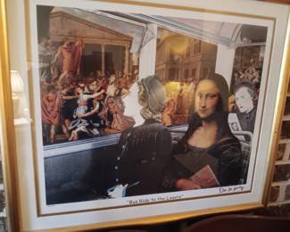 Bus Ride to the Louvre signed De LA Nuez numbered 404 / 850