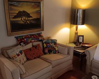 lamp and painting have sold