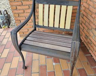 Cast Iron/Wood Porch Chair!
