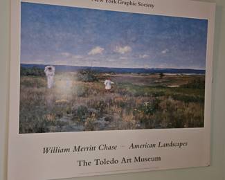 William Merrit Chase American Landscapes 1986 New York Graphic Society Print “Near the Beach” Shinnekak!

