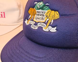 Vtg Blue Mount Kenya Safari Club Snapback Hat