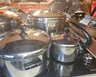 Farberware #762 MCM Tea Kettle & Farberware 6 qt. Stainless Steel Pot!
