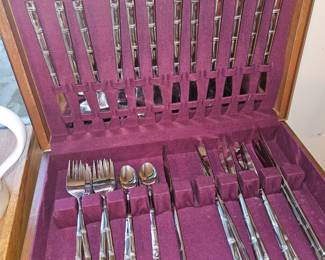 Tiki Stainless Steel Flatware Set of 52!