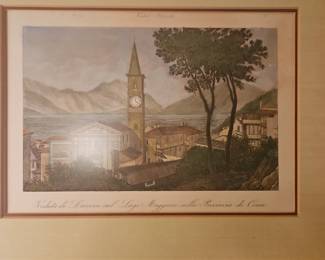 Italian Print of Lago Maggiori