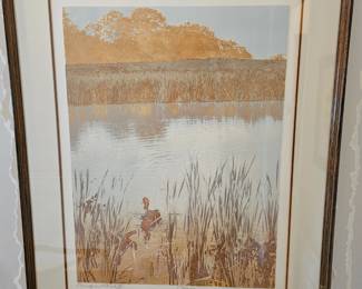 Signed Limited Edition Numbered Print by Paula Crane “Ogunquit Pond II” 