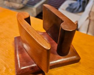 Mid-Century Wood Napkin Holder!
