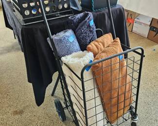 Rugs, Decorative Pillows, and a 4-Wheel Cart!