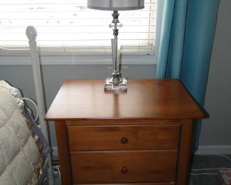 Solid wood night stand