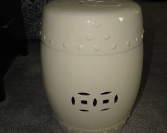 Asian inspired ceramic stool